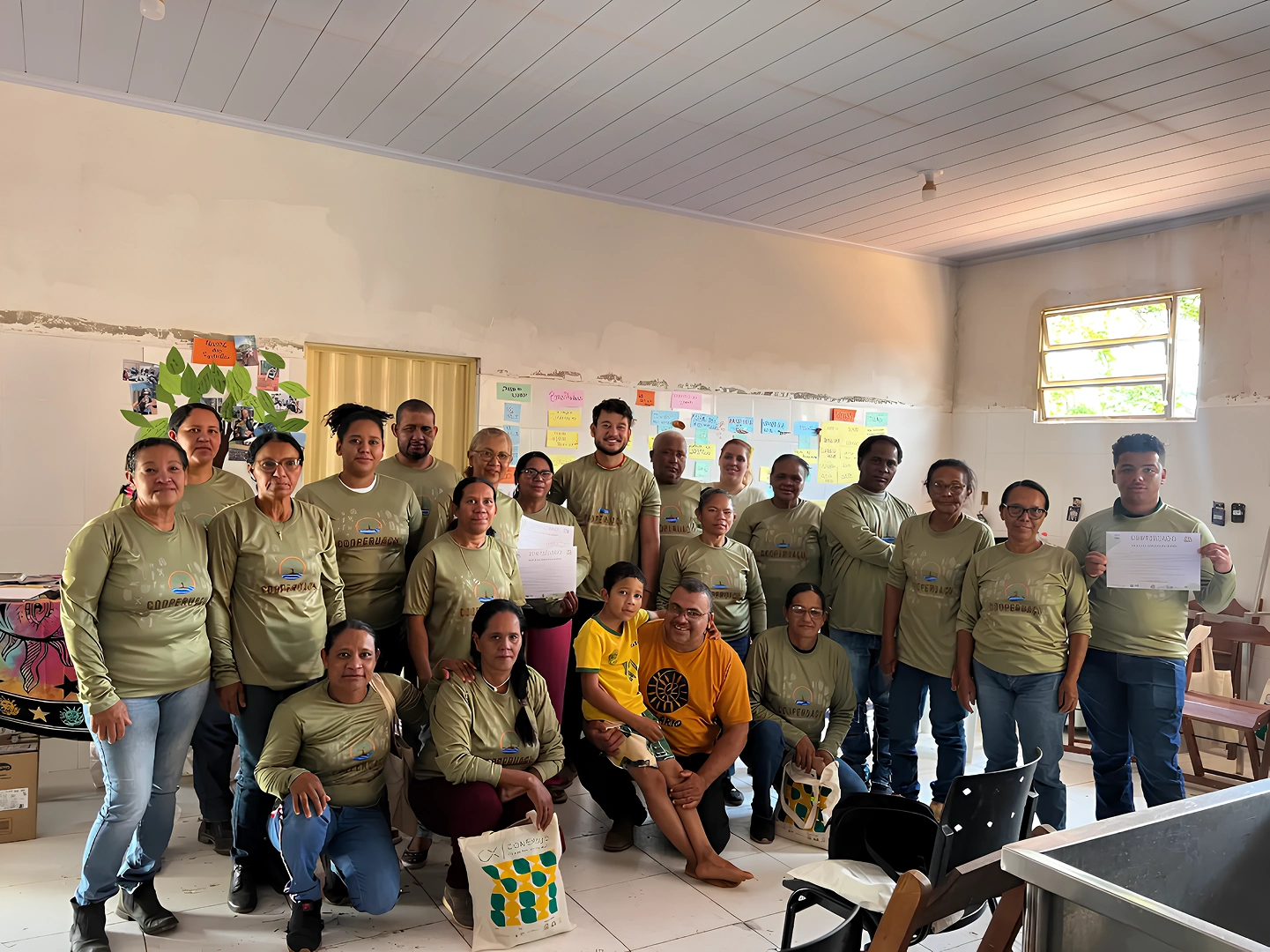Grupo participante de formação comunitária