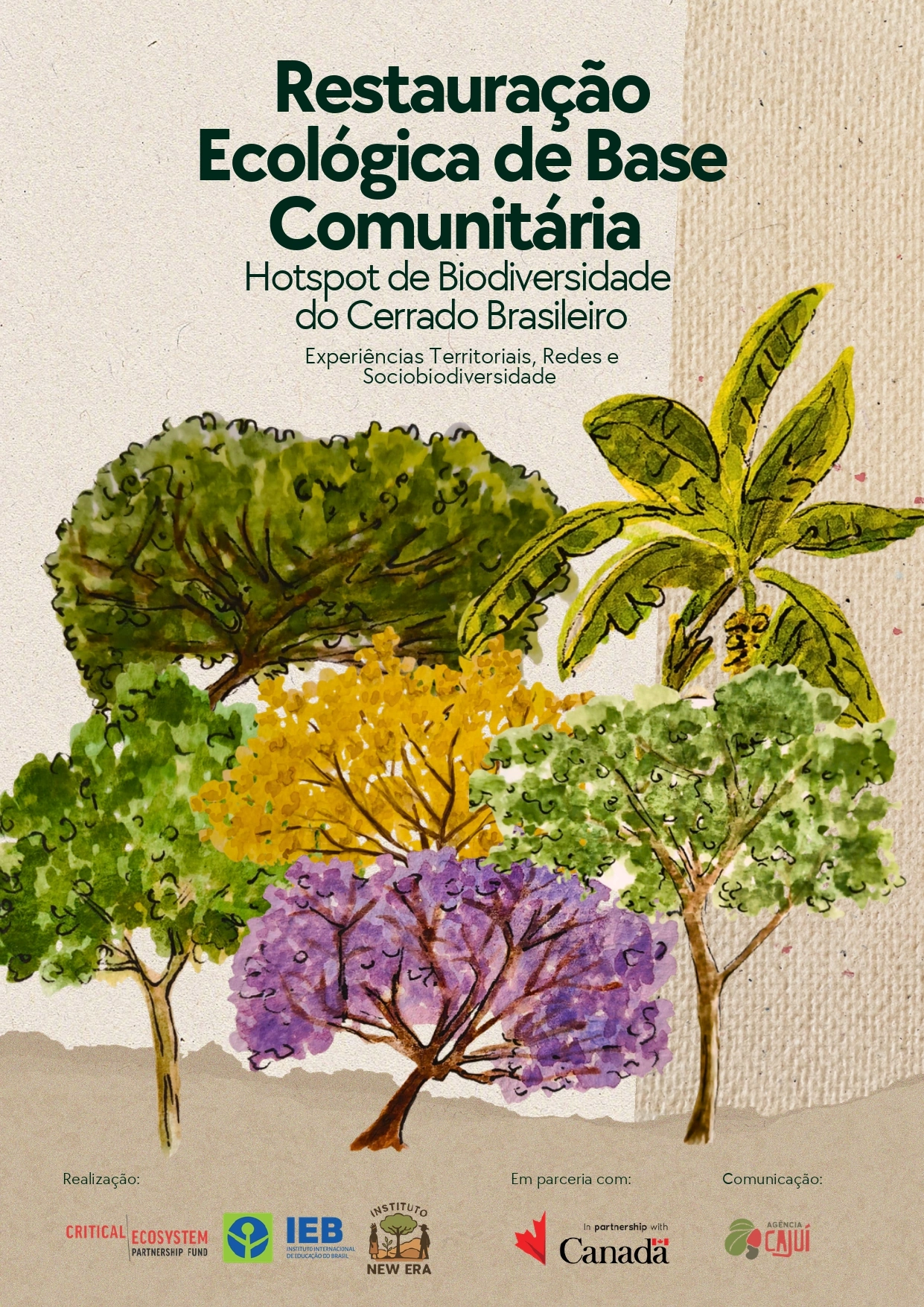 Capa da Cartilha de Restauração Ecológica do Instituto New Era